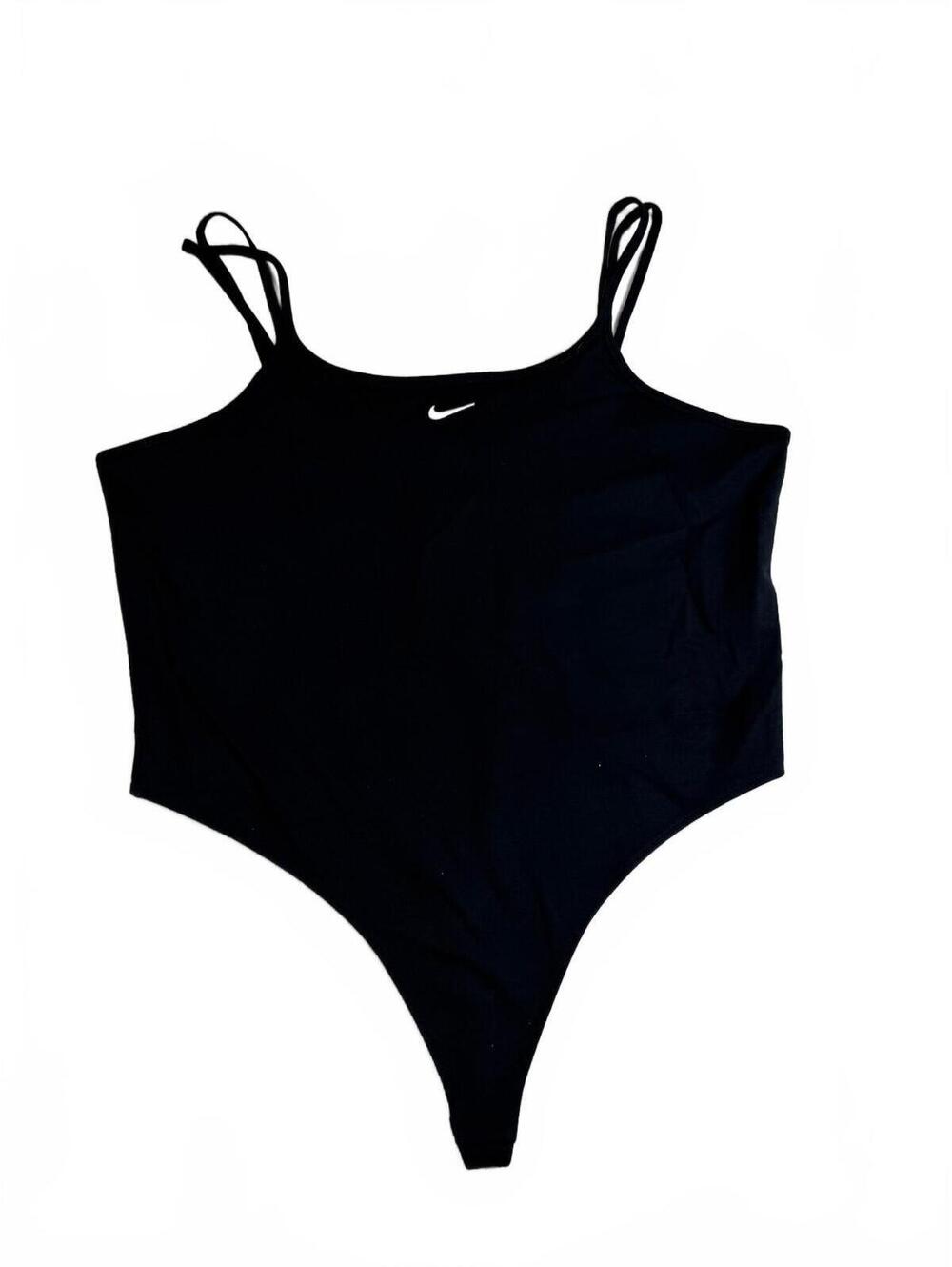 NWT Nike Women's Plus Size 2X Black Embroidered Tank Top Body Suit
